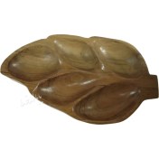 تصویر ظرف مزه چوبی مدل برگین 