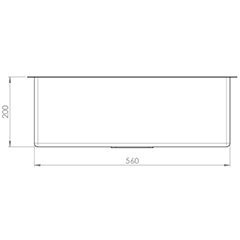 تصویر سینک ظرفشویی کن مدل A4060 R10 تک لگن توکار 