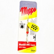 تصویر لانسه پلاک ماهیگیری زرد خالدار MEPPS سایز 3 mepps spinner #3