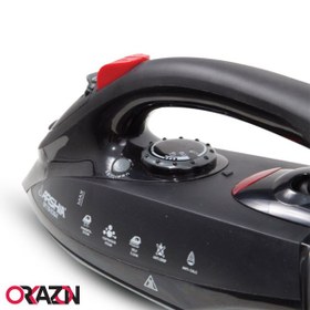 تصویر اتو دستی مشکی عرشیا مدل SI064-2462 Arshia black manual iron model SI064-2462