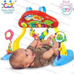 تصویر آويز بازي چند کاره خورشيد با پيانو هولي تويز 786 - Huile Toys Intelligent Multi Fanctional Fitness Piano 