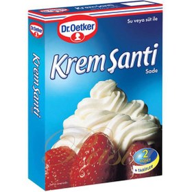 تصویر پودر خامه دکتر اوتکر با طعم توت فرنگی 150 گرم (Dr.Oetker Krem Şanti) 