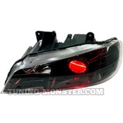 تصویر چراغ جلو اسپرت پژو پارس دویل قرمز 
