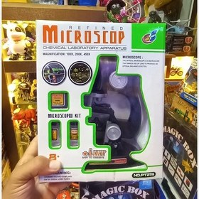 تصویر میکروسکوپ آموزشی کودکان با بزرگنمایی و نور LED 