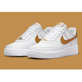 خرید و قیمت کتانی بدون ساق مردانه سفید برند nike DN1430-104 ا Air Force 1  Low Next Nature White Gold Dn1430-104 Erkek Spor Ayakkabı | ترب