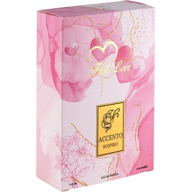 تصویر ادوپرفیوم زنانه مدل اکسنتو سوسپیرو حجم 100 میلی لیتر هات لاو Hot Love Accento Sospiro Eau De Parfum for women100 ml