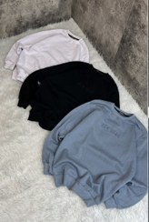 تصویر سویشرت ورزشی مردانه دورس دو نخ داخل کلکی سایز XL و XXL و L رنگ طوسی و مشکی و سفید 