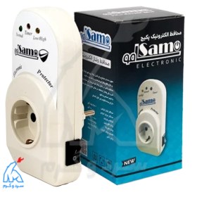 تصویر محافظ ولتاژ سامو مدل PT1 ارت دار با ۱ عدد پریز 