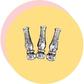 تصویر شیخک تسبیح نقره ای 