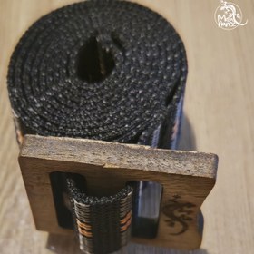 تصویر کمربند با سگک چوبی 