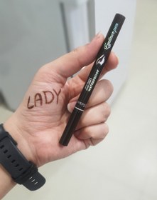 تصویر خط چشم قهوه ایی ماژیکی 