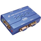 تصویر سوییچ VGA KVM چهار پورت USB مدلKPU624 کی نت پلاس Four-port VGA KVM switch model KPU624 Knet Plus