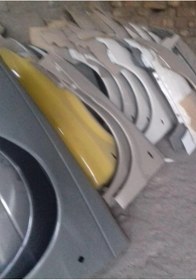 تصویر گلگیر جلو405 پارس(رنگ کوره ای ) نقره ای /چپ / بدون سوراخ 