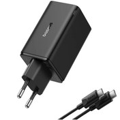تصویر شارژر دیواری 65 وات بیسوس مدل GAN6 PRO 65W به همراه کابل USB-C 