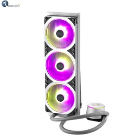 تصویر خنک کننده مایع پردازنده کولر مستر MASTERLIQUID ML360P SILVER EDITION Cooler Master MASTERLIQUID ML360P SILVER EDITION ARGB CPU Liquid Cooler