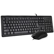 تصویر کیبورد و ماوس ای فورتک مدل KR9276 