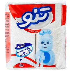 تصویر دستمال کاغذی حوله ای تنو ۳ لایه بسته ۲ عددی 