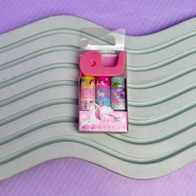 تصویر چسب واشی فانتزی همراه با پایه چسب - صورتی 