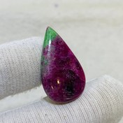 تصویر نگین روبى زئوسيت طبیعی سايز 24*17 ميلی‌متر 