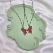 تصویر گردنبند ست پروانه 