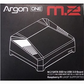 تصویر کیس رزبری 4 مدل آرگون M2 - قاب(جعبه) رسپبری پای 4 Rrgon ONE M2 Raspberry Pi 4 B case