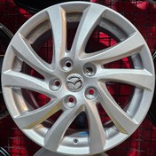 تصویر رینگ فابریک سایز۱۶(۱۱۴×۵) نقره‌ای مزدا ۳ New تیپ ۴ Original wheel size 16"(5×114) Mazda 3 New