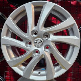 تصویر رینگ فابریک سایز۱۶(۱۱۴×۵) نقره‌ای مزدا ۳ New تیپ ۴ Original wheel size 16"(5×114) Mazda 3 New