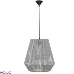 تصویر چراغ آویز الماس مکرومه متوسط طوسی (موعود) فیلم تولید مشابه این محصول در توضیحات 