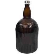 تصویر بطری ملورین | 5 لیتری | درب پیچی | قهوه ای | 6 عددی 