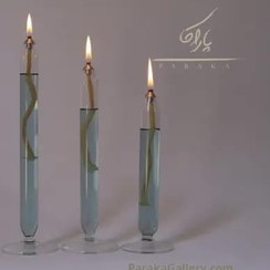 تصویر ست سه عددی شمع پیرکس فلوت 