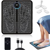 تصویر ماساژور پا قابل حمل و تاشو +2 عدد پد تنس (نسخه فول) 