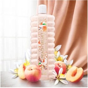 تصویر شامپو کف وان هلو وانیل آون avon simply luxurious peach bubble bath 