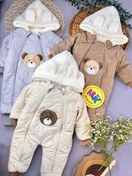 تصویر کاپشن سرهمی طرح تدی نوزادی و کودک کد 1101042 