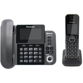 تصویر گوشی تلفن بی سیم پاناسونیک مدل KX-TGF380 ا Panasonic KX-TGF380 Corded & Cordless Phone Panasonic KX-TGF380 Corded & Cordless Phone