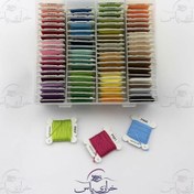 تصویر پک نخ گلدوزی و کوبلن دوزی پنگوئن ۸۰ عددی بوبین دار 