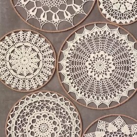 دیوارکوب بافتنی مجموعه 6 عددی بافت با نخ ترک امکان پرداخت در 2 مرحله ) (پس کرایه)