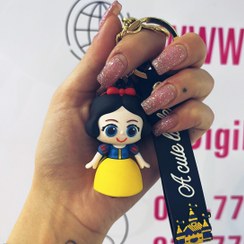 تصویر جاکلیدی سیلیکونی طرح سفید برفی کد001 key holder Silicone Model snow White 