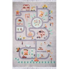 تصویر فرش کودک طرح خیابان DC101270 