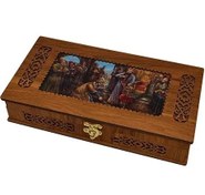 تصویر باکس زعفران طرح شاه هخامنشی 