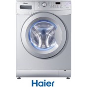 تصویر لباسشویی 6 کیلویی 1000 دور حایر Haier مدل HWM-610S سیلور ماشین لباسشویی 6 کیلویی حایر Haier مدل HWM-610S بدنه سیلور درب کروم دارای برنامه عیب یاب خودکار و سیستم شستشوی سریع 30 دقیقه ای میباشد .