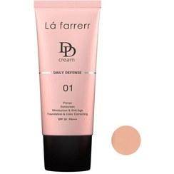 تصویر دی دی کرم لافارر مناسب انواع پوست (spf 30 ) رنگ بژ ظبیعی 33 میلی Lafarrerr Daily Defense DD Cream