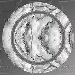 تصویر فرشینه مدل گرد.طرح دار 