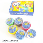 تصویر رنگ انگشتی 6 رنگ پارس Pars Finger Paint