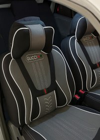 تصویر روکش صندلی خودرو طرح گوچی مناسب کوییک و تیبا ۲ 