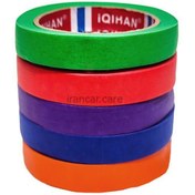 تصویر مجموعه 5 عددی نوار چسب كاغذی مخصوص ماسكه خودرو رنگی مدل Egetapes Masking Tape colorful 