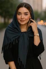 تصویر شال نخی ریشه سرخ‌پوستی | انتخابی خاص برای استایل مدرن و چهار فصل 