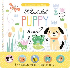 تصویر What Did Puppy Hear? - Children's 5 Button Sound Book 