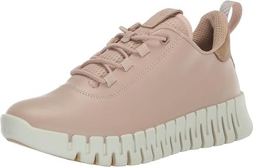 تصویر ECCO Women's Gruuv W White Light Grey Sneaker | کفش ورزشی زنانه ECCO Gruuv W سفید خاکستری روشن 