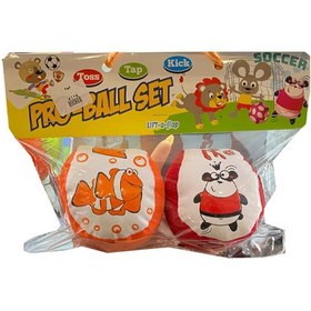 تصویر توپ چرمی بسته دو عددی 