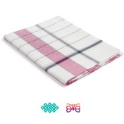 تصویر شمد یزدی برند ابراهیمی یزد طرح چهارخانه سنتی - صورتی 